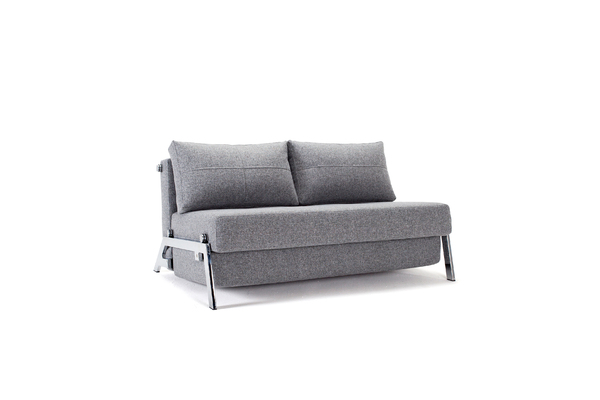 Schlafsofa Cubed 140, Chrom Beine