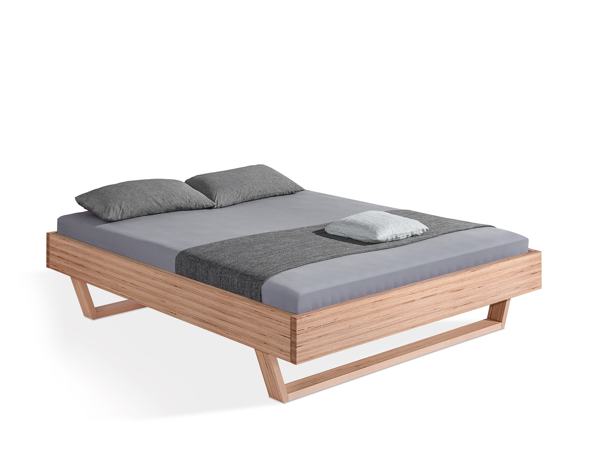 Dormiente Massivholzbett Udana