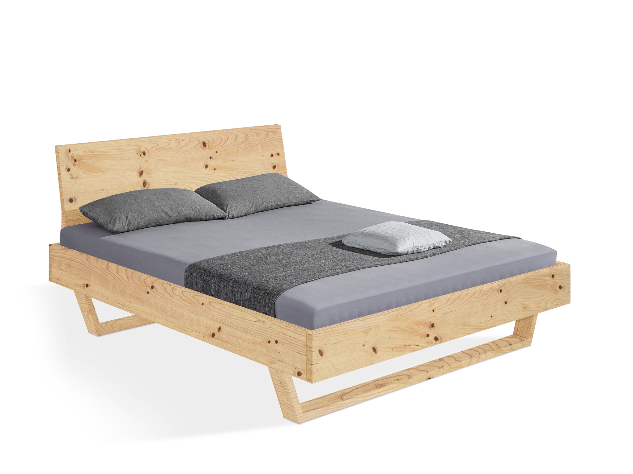 Dormiente Massivholzbett Udana